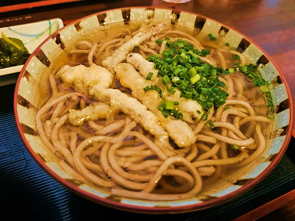 구마모토 현지인 맛집 가와시마 전통 온소바 비주얼