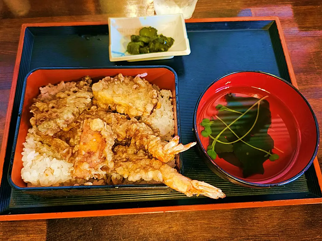 구마모토 현지인 맛집 가와시마 바삭한 텐동 메뉴