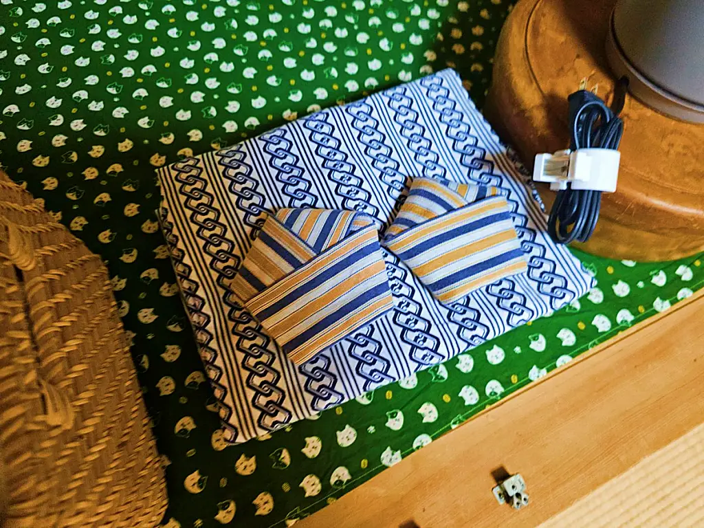 정갈하게 수납된 일본 전통 의상 유카타 디테일